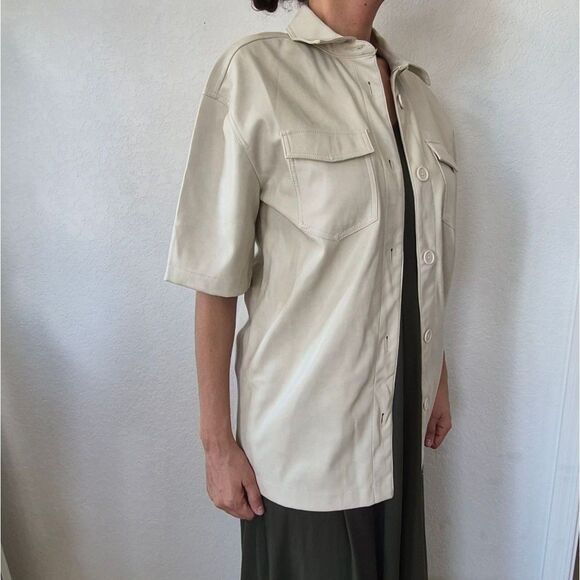 7 for all Mankind, Faux leather, Shacket - Picture 1 of 12